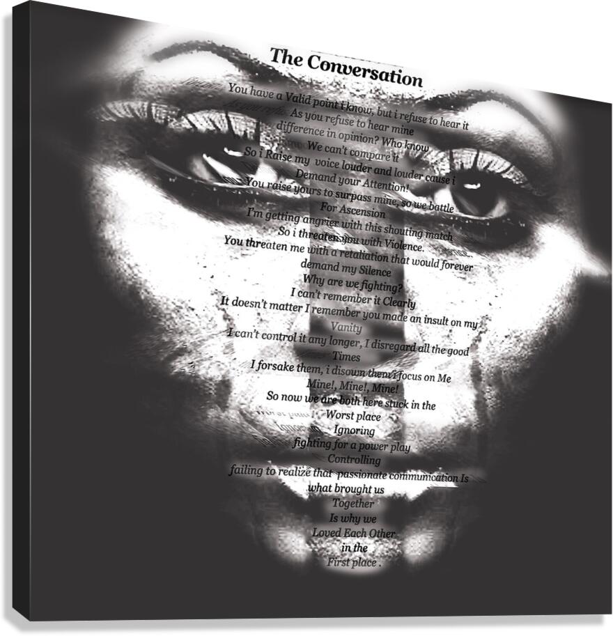 The Conversation  Canvas Print