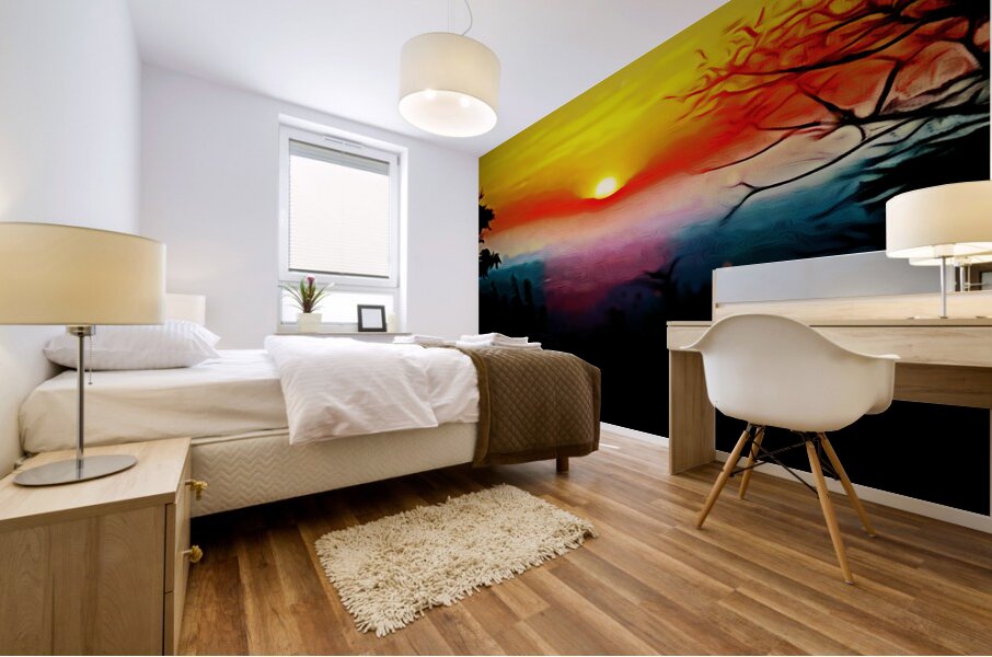 Rising Sun Mural print