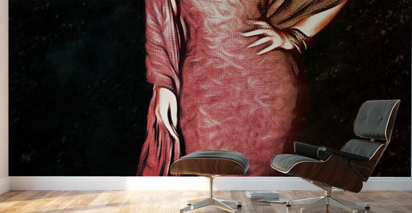 Red & Gold Wall Murals