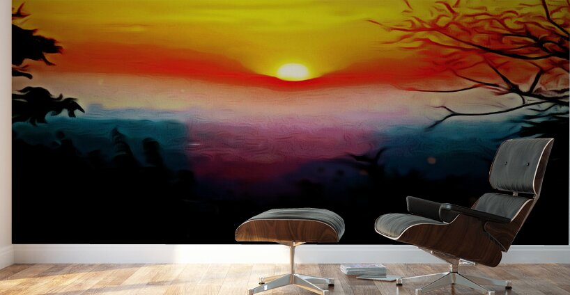 Rising Sun Wall Murals