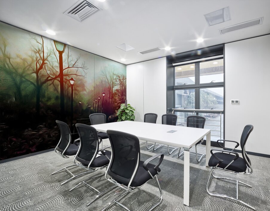 The Black Garden  Wall Printing